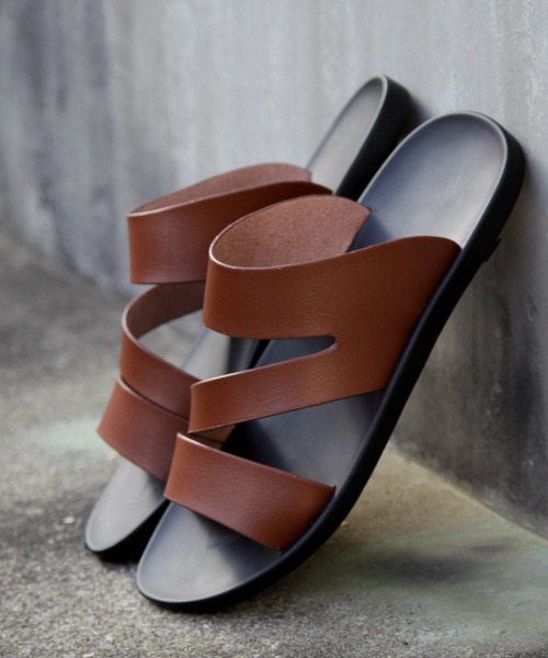 hardcover(ハードカバー)の「hardcover/neoレザーサンダル(サンダル・レディース・キャメル/ブラック/ブラウン・MEDIUM/SMALL)」の7枚目の写真