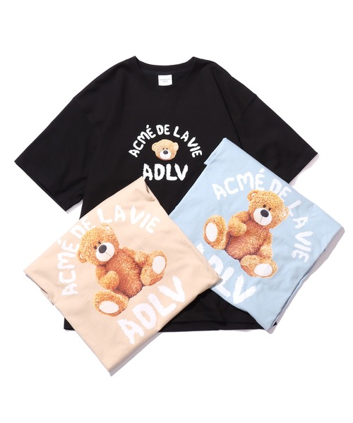 acme de la vie(アクメドラビ)の「Acme de la vie/アクメドラビ TEDDY BEAR (BEAR DOLL) SHORT SLEEVE T-SHIRT 半袖Tシャツ バックプリントT(Tシャツ/カットソー・メンズ・スカイブルー/ブラック/ベージュ・2/1)」の14枚目の写真