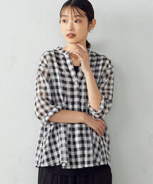 Comme　Ca　Mature | ＜ウォッシャブル＞ギンガムチェック　ブラウス(シャツ/ブラウス)