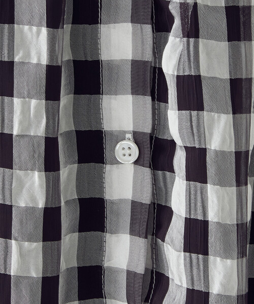 Comme　Ca　Mature（コムサマチュア）の「＜ウォッシャブル＞ギンガムチェック　ブラウス（シャツ/ブラウス・レディース・ブラック/チェック・FREE）」の13枚目の写真