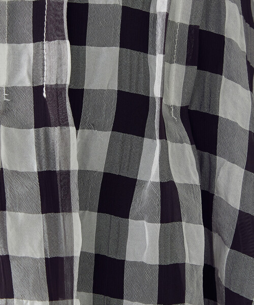 Comme　Ca　Mature（コムサマチュア）の「＜ウォッシャブル＞ギンガムチェック　ブラウス（シャツ/ブラウス・レディース・ブラック/チェック・FREE）」の15枚目の写真