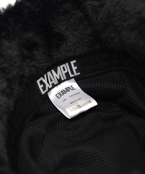 EXAMPLE（エグザンプル）の「EXAMPLE FUR HAT（ハット・メンズ・ブラック×ホワイト・FREE）」の5枚目の写真