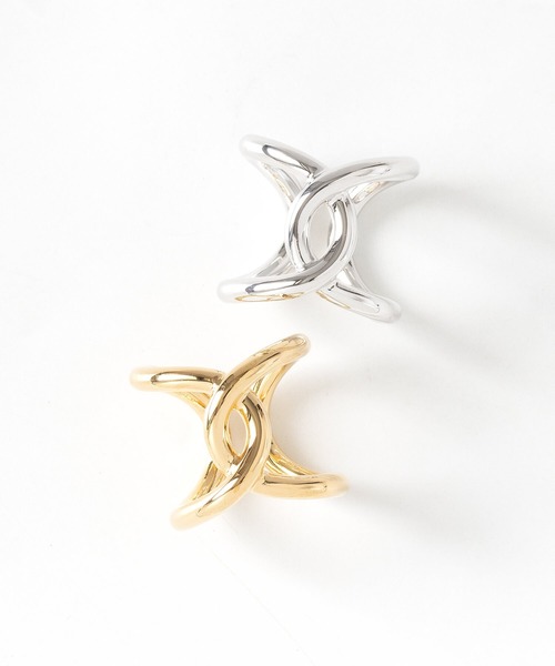 JUICY ROCK（ジューシーロック）の「クロスリング（リング・レディース・ゴールド/シルバー・ONE SIZE）」の4枚目の写真