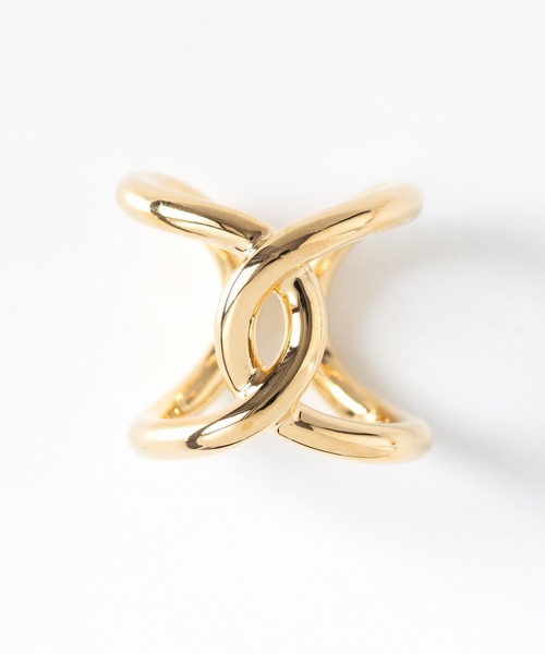 JUICY ROCK（ジューシーロック）の「クロスリング（リング・レディース・ゴールド/シルバー・ONE SIZE）」の5枚目の写真