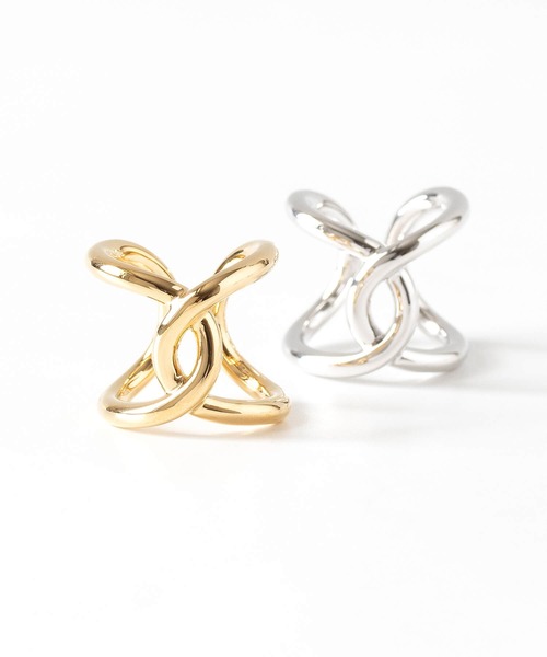 JUICY ROCK（ジューシーロック）の「クロスリング（リング・レディース・ゴールド/シルバー・ONE SIZE）」の9枚目の写真