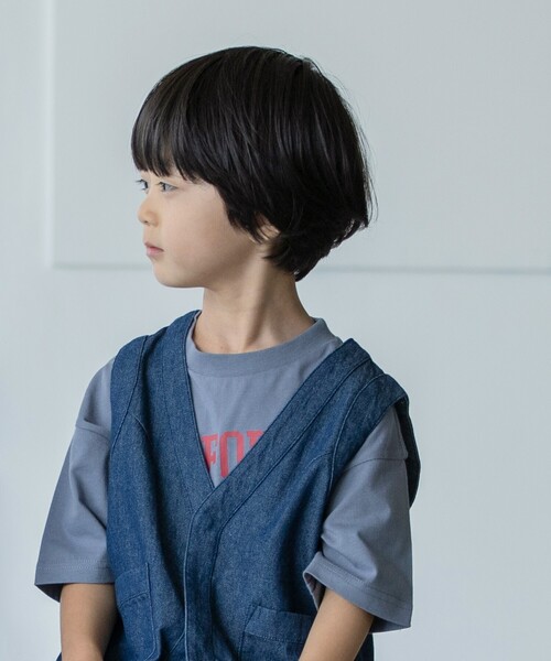 THE SHOP TK (ザ ショップ ティーケー )の「【110‐150/洗濯機で洗える!】ポケット付きデニムベスト(ベスト・キッズ・ネイビー・11/12/15 /13/14)」の6枚目の写真