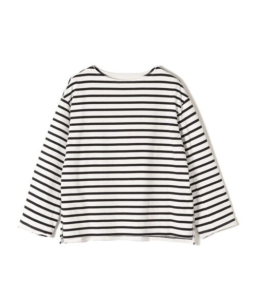 SHIPS(シップス)の「〈手洗い可能〉マリンボーダープルオーバー◆(Tシャツ/カットソー・レディース・ネイビー/レッド/オフホワイト/グリーン・ONE SIZE)」の5枚目の写真
