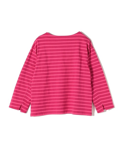 SHIPS(シップス)の「〈手洗い可能〉マリンボーダープルオーバー◆(Tシャツ/カットソー・レディース・ネイビー/レッド/オフホワイト/グリーン・ONE SIZE)」の11枚目の写真