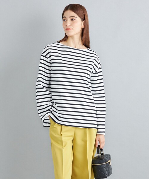 SHIPS(シップス)の「〈手洗い可能〉マリンボーダープルオーバー◆(Tシャツ/カットソー・レディース・ネイビー/レッド/オフホワイト/グリーン・ONE SIZE)」の18枚目の写真