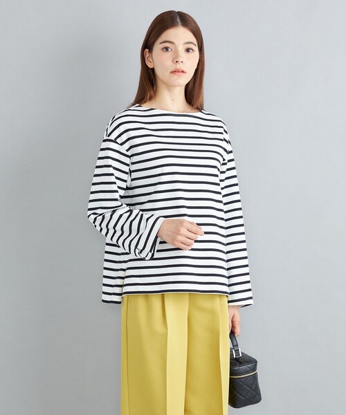 SHIPS(シップス)の「〈手洗い可能〉マリンボーダープルオーバー◆(Tシャツ/カットソー・レディース・ネイビー/レッド/オフホワイト/グリーン・ONE SIZE)」の19枚目の写真