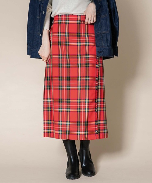 URBAN RESEARCH Sonny Label(アーバンリサーチサニーレーベル)の「『別注』GLEN FYNE チェックスカート(スカート・レディース・ブルー系その他/パープル系その他/レッド系その他・26/28)」の13枚目の写真