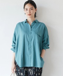 AMERICAN HOLIC | とろみバックタックBIGシャツ(シャツ/ブラウス)