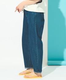 フリルウエストデニムパンツ