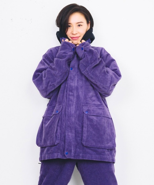 AlexanderLeeChang(アレキサンダーリーチャン)の「AlexanderLeeChang/アレキサンダーリーチャン BLC CORDUROY TRACK JKT BC032202(ブルゾン・メンズ・ブラック/パープル/ブラウン・MEDIUM/LARGE/X-LARGE)」の3枚目の写真