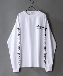 SITRY | oversize sleeve print long sleeve T-shirt/オーバーサイズ 袖プリント ロングスリーブTシャツ(Tシャツ/カットソー)