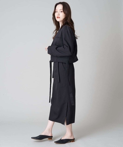 A de a.v.v（アードアー・ヴェ・ヴェ）の「［SET UP対応］ウエストベルトテーラードジャケット（テーラードジャケット・レディース・ベージュ/グリーン/ブラック・38/36）」の22枚目の写真