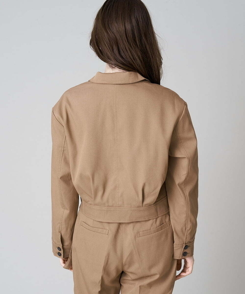 A de a.v.v（アードアー・ヴェ・ヴェ）の「［SET UP対応］ウエストベルトテーラードジャケット（テーラードジャケット・レディース・ベージュ/グリーン/ブラック・38/36）」の18枚目の写真