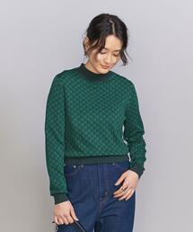 BEAUTY&YOUTH UNITED ARROWS | 【WEB限定】ジャカード モックネック ニット プルオーバー -ウォッシャブル-(ニット/セーター)
