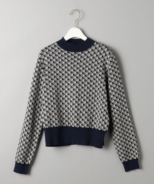 BEAUTY&amp;YOUTH UNITED ARROWS - ユナイテッドアローズ ジャガード長袖セーター未使用タグ付き ジャガードノースリーブニット ―ウォッシャブル―