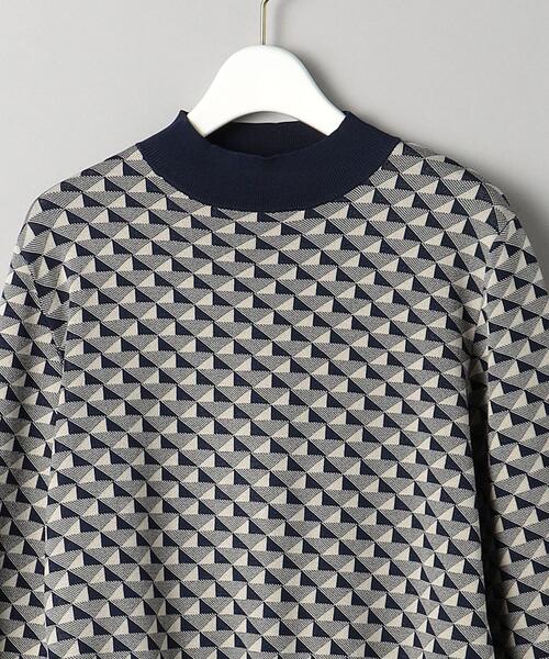 BEAUTY&YOUTH UNITED ARROWS（ビューティーアンドユースユナイテッドアローズ）の「【WEB限定】ジャカード モックネック ニット プルオーバー -ウォッシャブル-（ニット/セーター・レディース・ベージュ/ライラック/ケリー・FREE）」の18枚目の写真