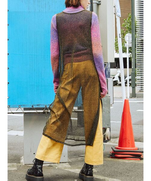 jouetie（ジュエティ）の「シアーロングタンク（タンクトップ・レディース・ブラック/パープル/イエロー/ブルー・MEDIUM）」の10枚目の写真