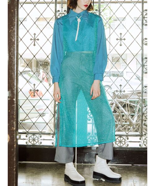 jouetie（ジュエティ）の「シアーロングタンク（タンクトップ・レディース・ブラック/パープル/イエロー/ブルー・MEDIUM）」の11枚目の写真