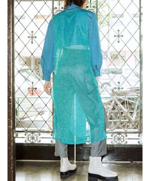 jouetie（ジュエティ）の「シアーロングタンク（タンクトップ・レディース・ブラック/パープル/イエロー/ブルー・MEDIUM）」の13枚目の写真