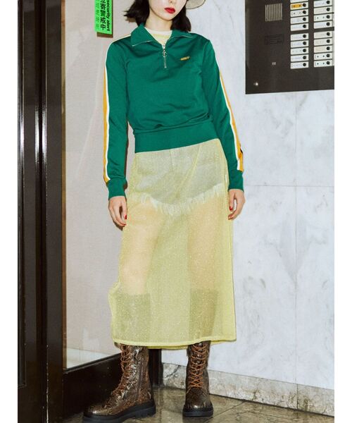 jouetie（ジュエティ）の「シアーロングタンク（タンクトップ・レディース・ブラック/パープル/イエロー/ブルー・MEDIUM）」の18枚目の写真