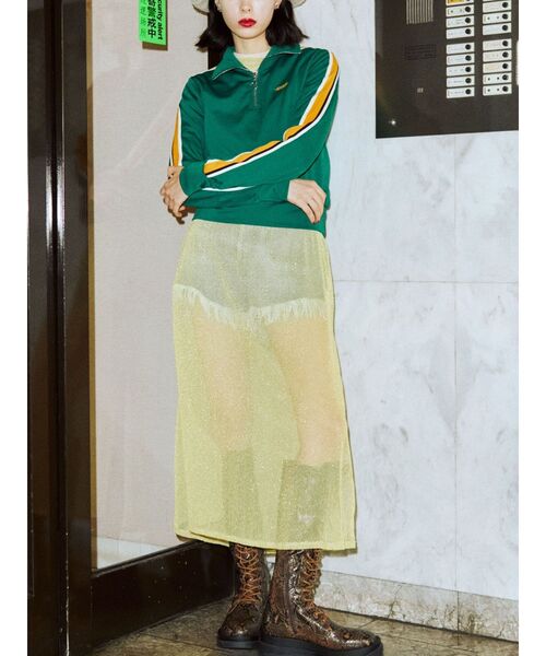 jouetie（ジュエティ）の「シアーロングタンク（タンクトップ・レディース・ブラック/パープル/イエロー/ブルー・MEDIUM）」の19枚目の写真