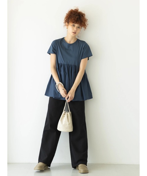 koe（コエ）の「型押しペイズリー柄巾着ショルダーバッグ*（トートバッグ・レディース・ブラウン/カーキ/アイボリー・FREE）」の17枚目の写真