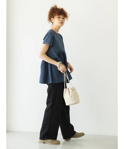 koe（コエ）の「型押しペイズリー柄巾着ショルダーバッグ*（トートバッグ・レディース・ブラウン/カーキ/アイボリー・FREE）」の18枚目の写真