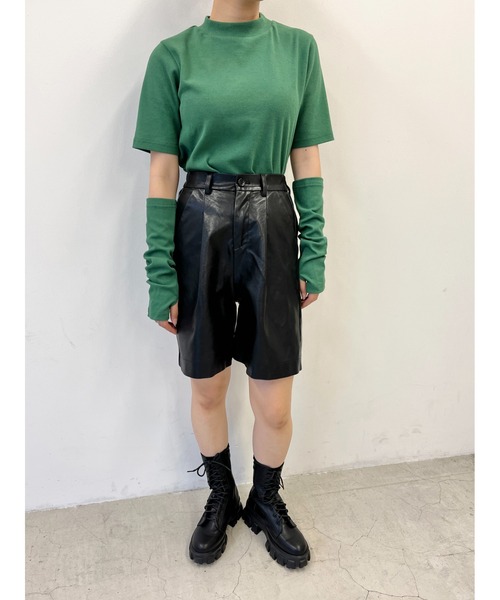 WC(ダブル シー)の「アームカバーリブトップス(Tシャツ/カットソー・レディース・グリーン/オートミール/パープル/ブラック・FREE)」の21枚目の写真