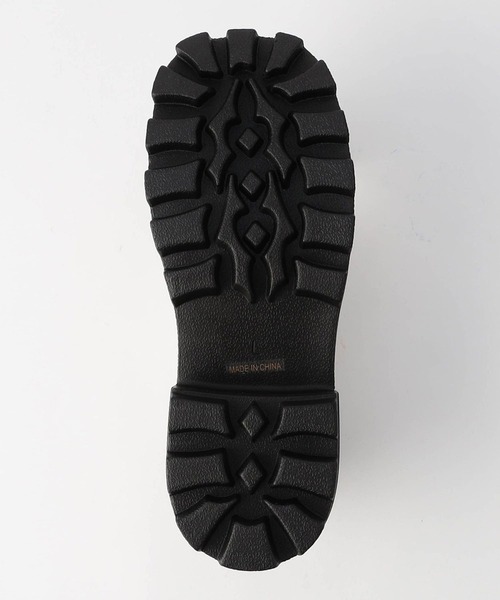 179/WG（イチナナキュウダブルジー）の「厚底スクエアレースアップシューズ（ローファー・レディース・オフホワイト/ブラック・M/L）」の8枚目の写真