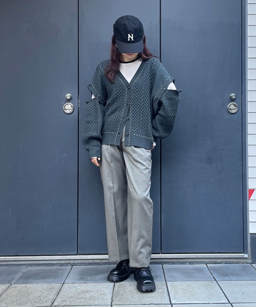 179/WG（イチナナキュウダブルジー）の「厚底スクエアレースアップシューズ（ローファー・レディース・オフホワイト/ブラック・M/L）」の17枚目の写真