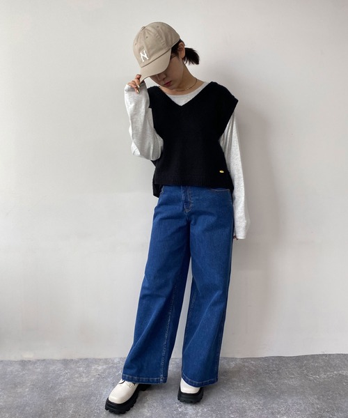 179/WG（イチナナキュウダブルジー）の「厚底スクエアレースアップシューズ（ローファー・レディース・オフホワイト/ブラック・M/L）」の22枚目の写真