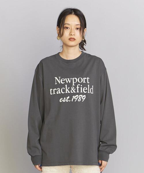 BEAUTY&YOUTH UNITED ARROWS(ビューティーアンドユースユナイテッドアローズ)の「コットン ヴィンテージライク ロゴ ロングスリーブ Tシャツ(Tシャツ/カットソー・レディース・ホワイト/ダークグレー/ライトピンク・FREE)」の7枚目の写真
