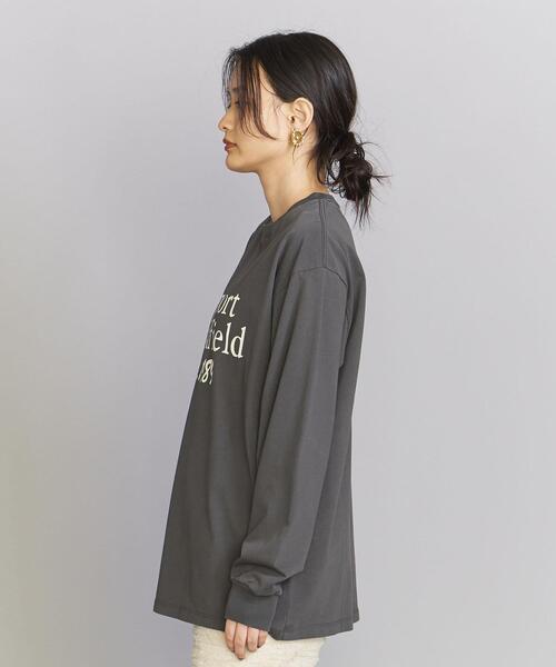BEAUTY&YOUTH UNITED ARROWS(ビューティーアンドユースユナイテッドアローズ)の「コットン ヴィンテージライク ロゴ ロングスリーブ Tシャツ(Tシャツ/カットソー・レディース・ホワイト/ダークグレー/ライトピンク・FREE)」の17枚目の写真