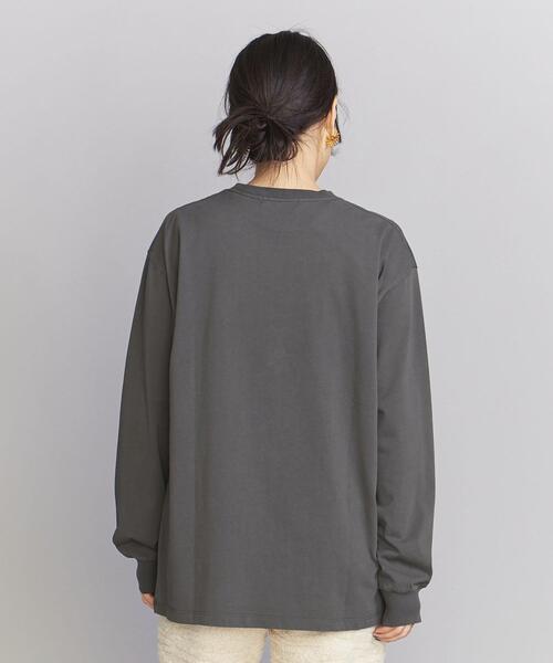 BEAUTY&YOUTH UNITED ARROWS(ビューティーアンドユースユナイテッドアローズ)の「コットン ヴィンテージライク ロゴ ロングスリーブ Tシャツ(Tシャツ/カットソー・レディース・ホワイト/ダークグレー/ライトピンク・FREE)」の21枚目の写真