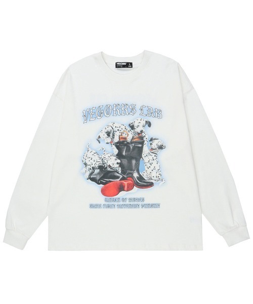 Ressaca(レサーカ)の「ダルメシアン ロゴプリント ロンT(Tシャツ/カットソー・レディース・ホワイト/ブラック/ブラウン・M/L/XL)」の2枚目の写真