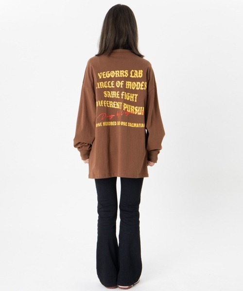 Ressaca(レサーカ)の「ダルメシアン ロゴプリント ロンT(Tシャツ/カットソー・レディース・ホワイト/ブラック/ブラウン・M/L/XL)」の13枚目の写真