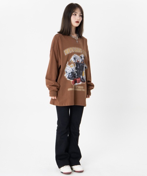 Ressaca(レサーカ)の「ダルメシアン ロゴプリント ロンT(Tシャツ/カットソー・レディース・ホワイト/ブラック/ブラウン・M/L/XL)」の14枚目の写真