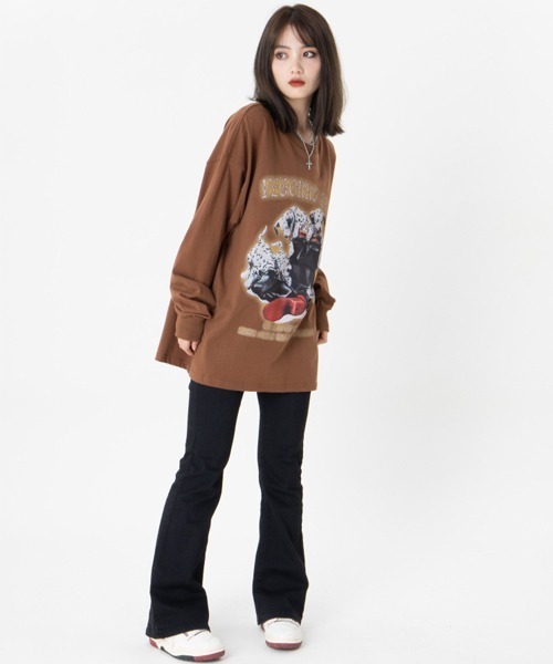 Ressaca(レサーカ)の「ダルメシアン ロゴプリント ロンT(Tシャツ/カットソー・レディース・ホワイト/ブラック/ブラウン・M/L/XL)」の11枚目の写真