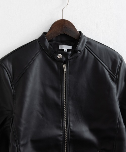 EURO KENNY スモーク シングルライダースジャケット EURO KENNY スモーク シングルライダースジャケット