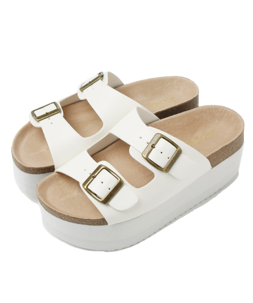 mystic（ミスティック）の「厚底サンダル（サンダル・レディース・シルバー/ブラック/ホワイト・36/37/38）」の2枚目の写真