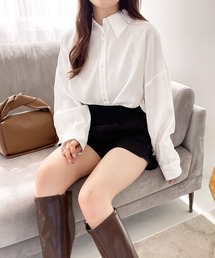 Heather | ピーチ起毛シャツ  171772(シャツ/ブラウス)