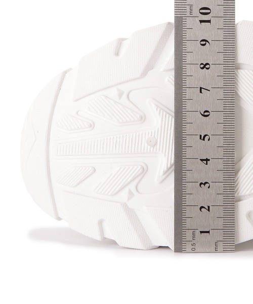 Lace Ladies（レースレディース）の「厚底メッシュダッドスニーカー（スニーカー・レディース・ホワイト/ブラック・22.5/23/24/24.5/23.5/25）」の5枚目の写真