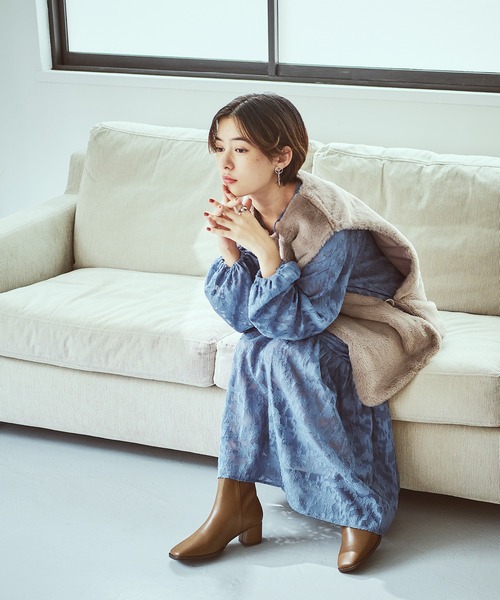 WA ORiental TRaffic（ダブルエーオリエンタルトラフィック）の「サイドジップミドルヒールブーツ 22408（ブーツ・レディース・ベージュ/ブラック/ブラウン・M/L/3L/LL/S/SS）」の18枚目の写真