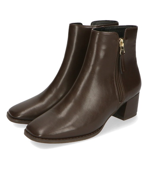 WA ORiental TRaffic（ダブルエーオリエンタルトラフィック）の「サイドジップミドルヒールブーツ 22408（ブーツ・レディース・ベージュ/ブラック/ブラウン・M/L/3L/LL/S/SS）」の9枚目の写真