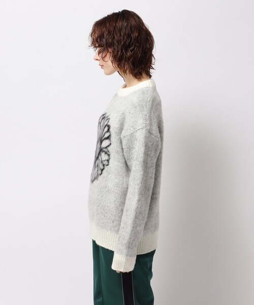 tk.TAKEO KIKUCHI(ティーケータケオキクチ)の「◆ガーベラシャギーニット(ニット/セーター・レディース・ホワイト系6/ブラック系3・66)」の4枚目の写真