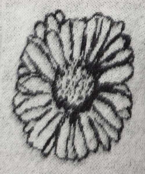 tk.TAKEO KIKUCHI(ティーケータケオキクチ)の「◆ガーベラシャギーニット(ニット/セーター・レディース・ホワイト系6/ブラック系3・66)」の9枚目の写真